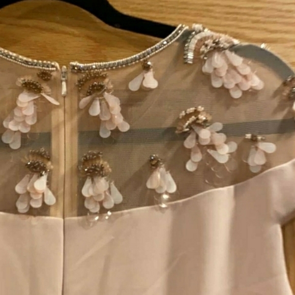 THEIA Embellished Yoke Mermaid Gown - Picture 9 of 16